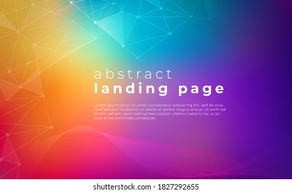 Abstract colorful background, Digital technology banner blue pink background concept with technology line light effects, abstract tech, illustration vector for graphic design