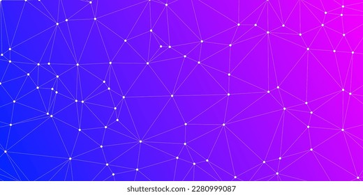 abstract colorful background with dots lines.