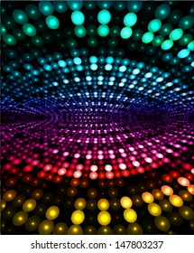 abstract colorful background with dots, abstract perspective background