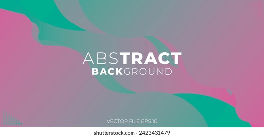 Abstract colorful background. Dynamic curved shapes composition, digital art, fancy color design, trendy Gradient background with stylish text. Eps10 vector