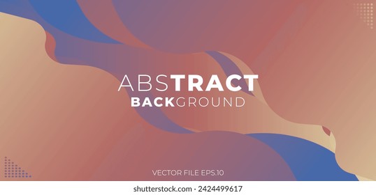 Abstract colorful background. Dynamic curved shapes composition, digital art, fancy color design, trendy Gradient background with stylish text. Eps10 vector