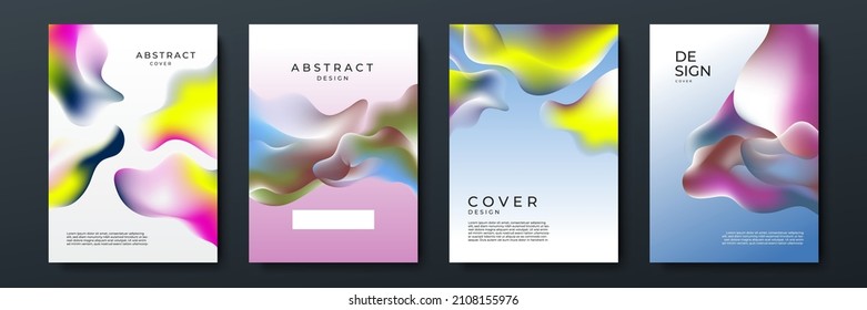 Abstract colorful background with dynamic geometric shapes for social media post or cover template, flier, banner and much more