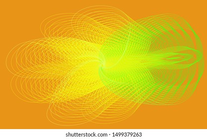Abstract Colorful  background with dynamic linear waves. Vector illustration in flat minimalistic style. Template ready for use in web or print design.