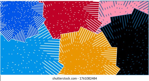 Abstract colorful background. dynamic  shape composition 