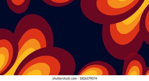 Abstract colorful background with dynamic shapes. Greeting card Background 