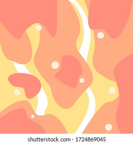 ABSTRACT COLORFUL BACKGROUND WITH FLAT COLOR. MODERN WALLPAPER  COVER POSTER DESIGN