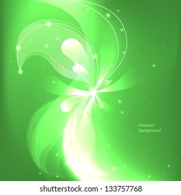 Abstract colorful background with flowers