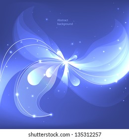 Abstract colorful background with flowers