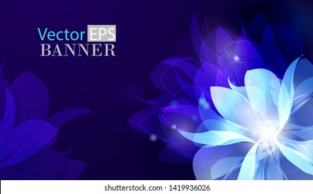 Abstract colorful background with flowers