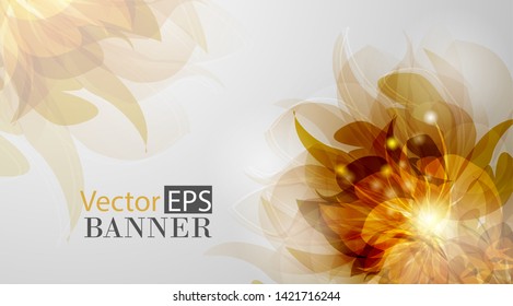 Abstract colorful background with flowers