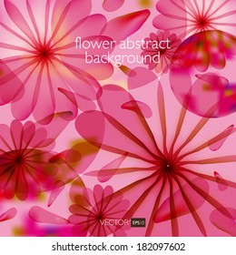 Abstract colorful background with flowers. Bright background.