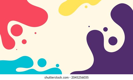 fondo colorido abstracto con forma fluida. se puede usar para banner, presentación, promoción, etc