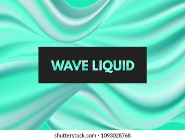 Abstract Colorful Background with Fluid Shapes. Vector Waves made Using Gradient Mesh. Movement. Modern Template with Wavy Liquid and 3D Effect. Flow Abstraction for Your Creative Design.