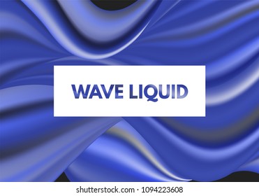 Abstract Colorful Background with Fluid Shapes. Vector Waves made Using Gradient Mesh. Movement. Modern Template with Wavy Liquid and 3D Effect. Flow Abstraction for Your Creative Design.