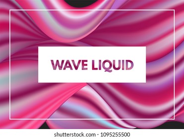 Abstract Colorful Background with Fluid Shapes. Vector Waves made Using Gradient Mesh. Movement. Modern Template with Wavy Liquid and 3D Effect. Flow Abstraction for Your Creative Design.