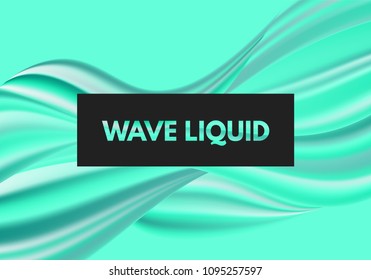 Abstract Colorful Background with Fluid Shapes. Vector Waves made Using Gradient Mesh. Movement. Modern Template with Wavy Liquid and 3D Effect. Flow Abstraction for Your Creative Design.