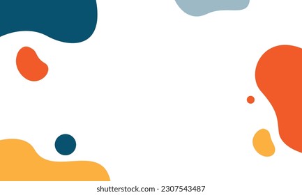 Abstract colorful background. Fluid shapes composition. Vector illustration