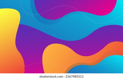 Abstract colorful background. Fluid shapes composition. Eps10 vector