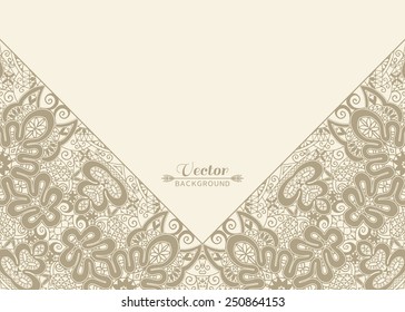 Abstract colorful background, frame border floral pattern, wedding invitation or greeting card design, beautiful luxury postcard, ornate page cover, ornamental vector illustration