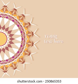 Abstract colorful background, frame border floral pattern, wedding invitation or greeting card design, beautiful luxury postcard, ornate page cover, ornamental vector illustration