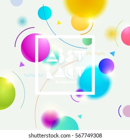 Abstract colorful background with frame for text. 