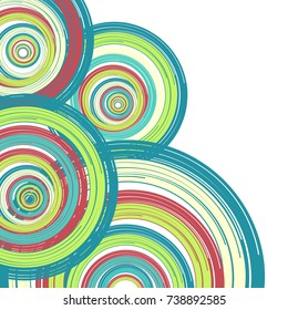 Abstract colorful background with free space for text. Scientific or business concept. Vector illustration