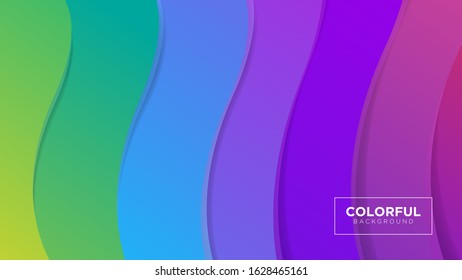 Abstract colorful background free vector. Dinamic liquid color design premium