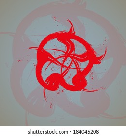 Abstract colorful background, futuristic illustration.