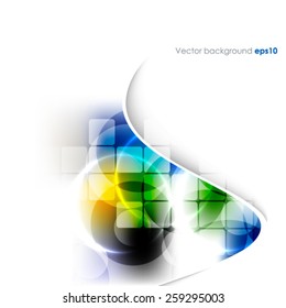 Abstract colorful background, futuristic vector illustration