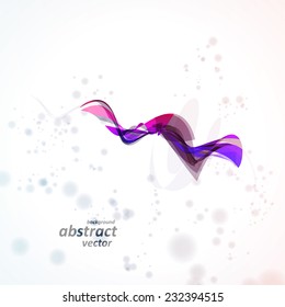 Abstract colorful background, futuristic wavy vector illustration eps10