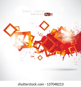Abstract colorful  background with geometric elements