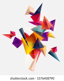 Abstract colorful background with geometric elements