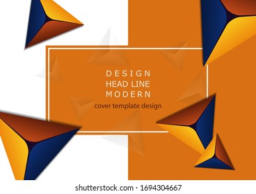Fondo colorido abstracto con elementos geométricos. Pirámides, triángulos, marco para texto. Diseño de cubierta mínima. Plantilla para el diseño corporativo. Ilustración del vector