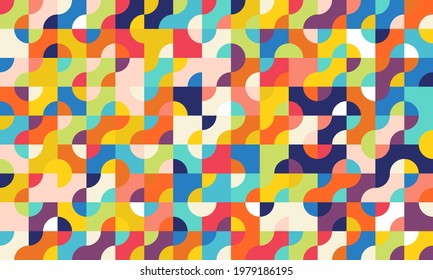 Abstract colorful background with geometric elements