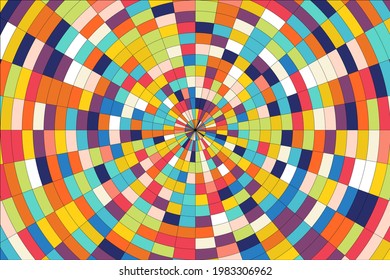 Fondo coloreado abstracto con elementos geométricos