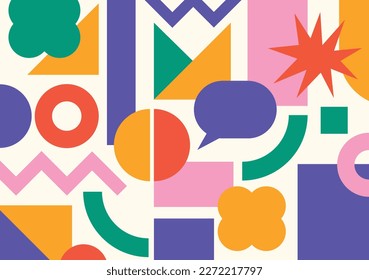 Abstract colorful background with geometric elements