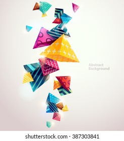 Abstract colorful background with geometric elements