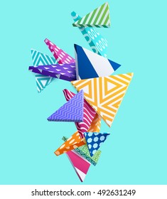 Abstract colorful background with geometric elements