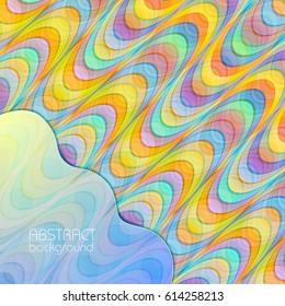 Abstract colorful background of geometric repeating structure in mosaic overlay style vector illustration