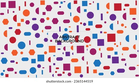 ABSTRACT COLORFUL BACKGROUND WITH GEOMETRIC SHAPE PASTEL COLOR VECTOR DESIGN TEMPLATE FOR WALLPAPER, COVER DESIGN, HOMEPAGE DESIGN