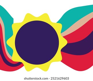 abstract colorful background . Geometric shapes template for your design