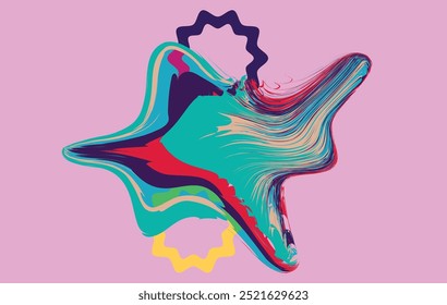 abstract colorful background . Geometric shapes template for your design