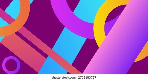 Fundo colorido abstrato com formas geométricas