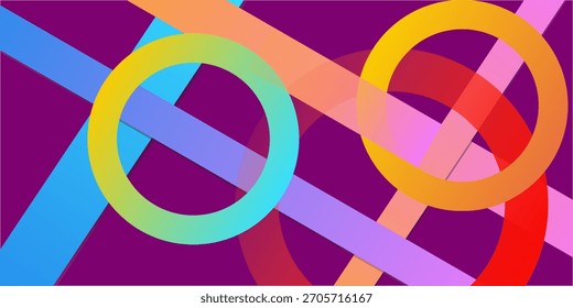Fundo colorido abstrato com formas geométricas