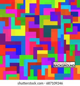 Abstract colorful background with geometric shapes. Bright mosaic. Vector illustration. Eps 10
