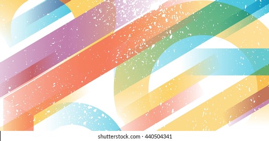 Abstract colorful background. Geometric transparent shapes. Vector illustration