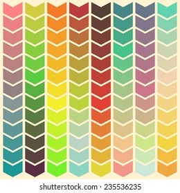 Abstract colorful background with gradient changing arrows