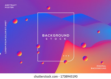 abstract colorful background with gradient. curvy, wavy, fluid, liquid, flowing, blue, yellow. suitable for background, banner, poster, landing page, wallpaper, home screen, theme. vector eps10