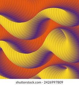 Abstract colorful background with gradient. The illusion of three-dimensional space. A template for creative design
