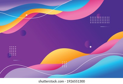 Abstract Colorful Background in Gradient Style